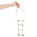 Laternen-Set aus Metall und Glas, Ø 8,5 cm, H 23/18,5/14,5 cm, 3-teilig, braun-grau | Floristik24.at