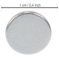 Runde Magnete aus Metall 1 cm Ø silber, 20 Stück für Kerzenhalter und Dekoration | Floristik24.at