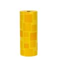 Floristik-Manschettenpapier aus Papier, 25 cm x 100 m, gelbes Mosaikmuster | Floristik24.at