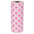 Manschettenpapier Rosa mit Herzmotiv 25 cm x 100 m für Dekoration | Floristik24.at