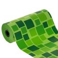 Floristik24 Manschettenpapier aus Papier für Blumensträuße, Mosaikdesign, 25 cm x 100 m