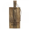 Floristik24 Maritime Deko Tablett, Holztablett Anker Deko Holz 37,5cm