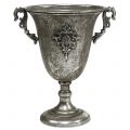 Floristik24 Pokal aus Metall Antik Silber Ø20,0cm H30cm