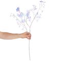 Künstlicher Blütenzweig aus Kunststoff mit irisierenden Blüten 80cm | Floristik24.at