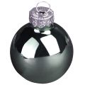 Mini Weihnachtskugeln Glas Grün Perlmuttgrau Ø3cm 22 St | Floristik24.at