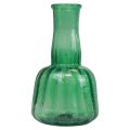 Floristik24 Mini Vase Glas Glasvase Blumenvase Grün Ø8,5cm H15cm