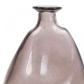 Minivasen Glas Deko Vasen Gelb, Lila, Braun H12cm 3St