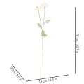 Kunstblume Mohn Weiß 78 cm 3er-Set für Innenbereiche | Floristik24.at