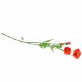 Floristik24 Mohnblume künstlich Rosa, Gelb Klatschmohn Seidenblume 67cm