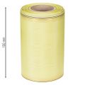 Moiré Kranzband 150mm x 25m aus Acetat in Hellgrün mit Goldrand für Dekoration und Floristik | Floristik24.at