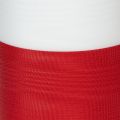 Kränzband aus Acetat Taft 150mm Weiß-Rot mit Moiré-Effekt – Dekoband für Trauerkränze | Floristik24.at