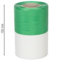 Moiré Kranzband Taft 150mm Grün-Weiß 25m Dekorationsband | Floristik24.at