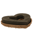 Herzförmiger OASIS® Renewal® Floral Foam Biolit® Steckschaum, 27 cm, braun, 2 Stück | Floristik24.at