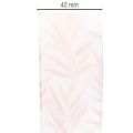 Organzaband Chiffonband 40mm x 15m Orange mit Blattmotiv | Floristik24.at