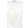 Organzaband Chiffonband mit Pflanzenmotiv 40mm x 15m Weiß-Grün | Floristik24.at