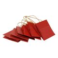 Floristik24 Papiertüten Rot mit Henkel Geschenktüten 10,5×10,5cm 8St