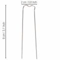 Patenthaften 17/80 Pflanzennadeln, silberfarben, 8 × 2 cm, 2,5 kg für Kränze und Gestecke | Floristik24.at