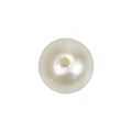 Floristik24 Perlen zum Auffädeln Bastelperlen Creme Weiß 8mm 300g