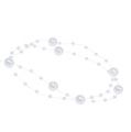 Floristik24 Perlenband Weiß 6mm 15m