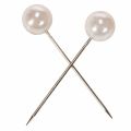 Perlkopfnadeln Kunststoff Champagner Ø20mm Länge 90mm 6 Stück | Floristik24.at