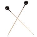 Perlkopfnadeln Schwarz Metall Ø4mm 40mm 150 Stück Floristik | Floristik24.at