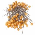 Floristik24 Perlkopfnadeln Metall Kunststoff Ø6mm 65mm Orange