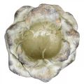 Floristik24 Beton-Rose, Gartendeko, Pflanzrose, Trauerfloristik Grau, Apricot, Violett Ø12cm L26,5cm H11cm