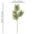 Künstliche Kiefernzweige, dekorativer Bund, 39 cm, grün, 6 Stück für Innenbereich | Floristik24.at