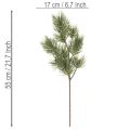 Künstlicher Kiefernzweig 55cm grün 3er-Set für Dekoration | Floristik24.at