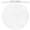 Transparente Dekoschale rund mit Fuß aus Kunststoff Ø 32 cm | Floristik24.at