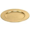 Plastikteller Ø33cm Gold mit Blattgold-Effekt | Floristik24.at