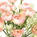 Floristik24 Künstlicher Ranunkel Strauß, Blumendeko, Seidenblumen Rosa L37cm