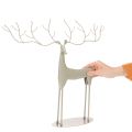 Deko-Hirsch-Skulptur Metall mintgrün 45x48cm Innenbereich | Floristik24.at