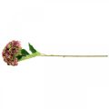 Hortensie künstlich Rosa, Bordeaux Kunstblume groß 80cm