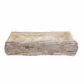 Floristik24 Pflanzkasten Holz Weiß gewaschen 34×17cm H9cm