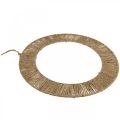 Floristik24 Wanddeko Sommer Dekoring zum Hängen Boho Jute, Metall Ø49cm