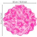 Blumenmanschette aus Kunststoff Pink 48 cm Rund | Floristik24.at