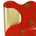 Floristik24 Rondella Manschette Weihnachtsmotiv Rot Gold 60cm 50St