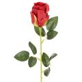 Floristik24 Künstliche Rose 62cm Rot 12er Set Kunstblumen für Dekoration
