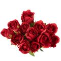 Künstliche Rose 62cm Rot 12er