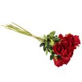 Künstliche Rose 62cm Rot 12er