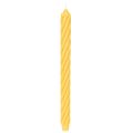 Floristik24 Rustic Stabkerzen gedreht durchgefärbt gelb 350x28mm 4 Stück