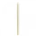 Floristik24 Rustic Kerzen Hohe Stabkerzen durchgefärbt Weiß 350/28mm 4St