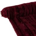 Floristik24 Samtband Tischläufer Crushed Velvet 25 cm x 2 m Bordeauxrot