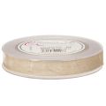 Geschenkband Samtband Beige