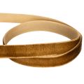Dekoband aus Samt in Braun, 10 mm x 20 m, für Innenbereich | Floristik24.at