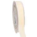 Floristik24 Geschenkband Samt creme 20mm x 10m für Dekoration und Floristik