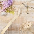 Geschenkband Samt creme 20mm x 10m für Dekoration und Floristik | Floristik24.at
