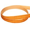 Dekoband Samtband 10mm x 20m Orangebraun Terra Innenbereich | Floristik24.at