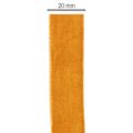 Samtband aus Polyamid 20mm x 10m Orangebraun für Dekoration und Verpackung | Floristik24.at